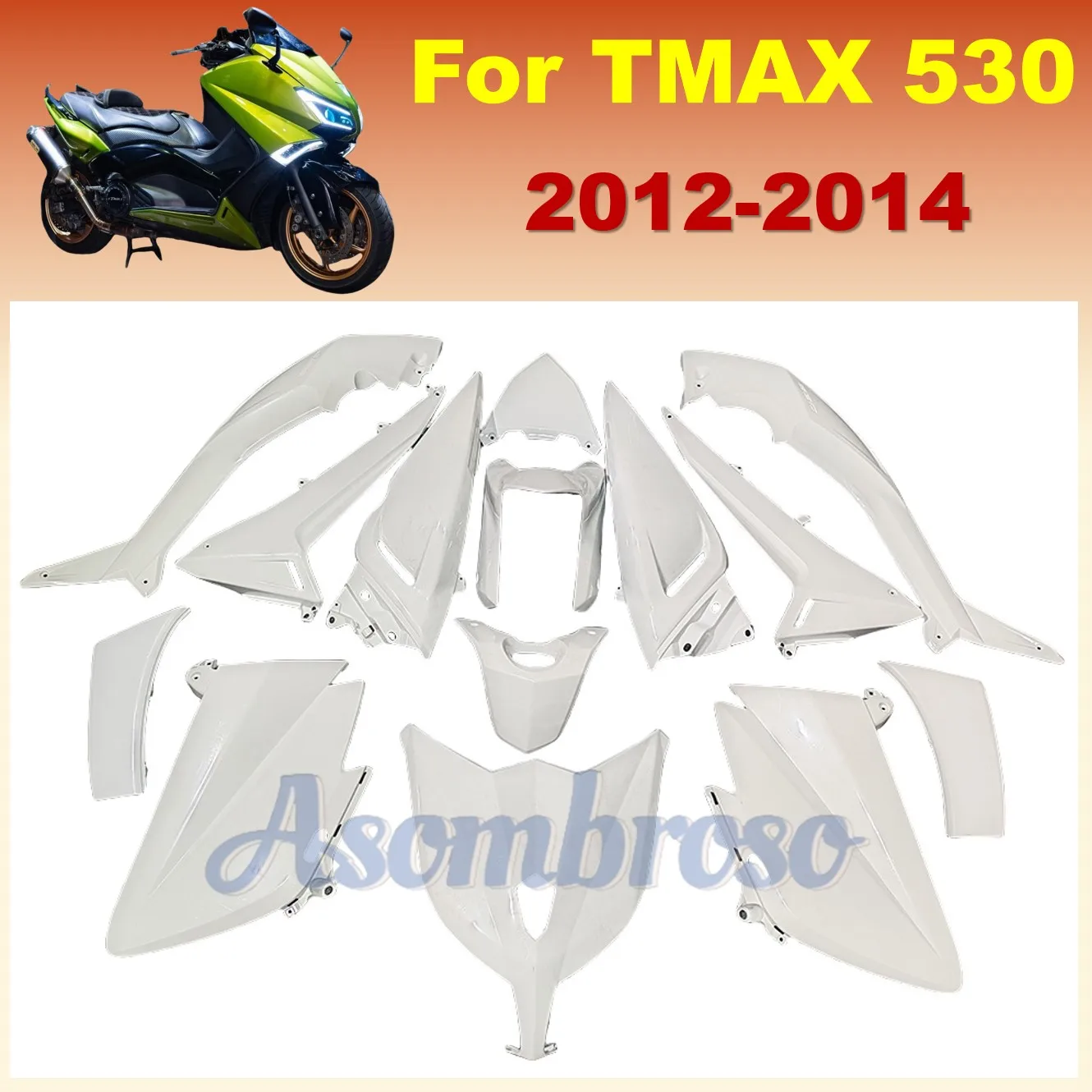 Unpainted Fairing kits For TMAX 530 2012 2013 2014 T-MAX530 12 13 14 TMAX530 Motorcycle  complete set Retrofit