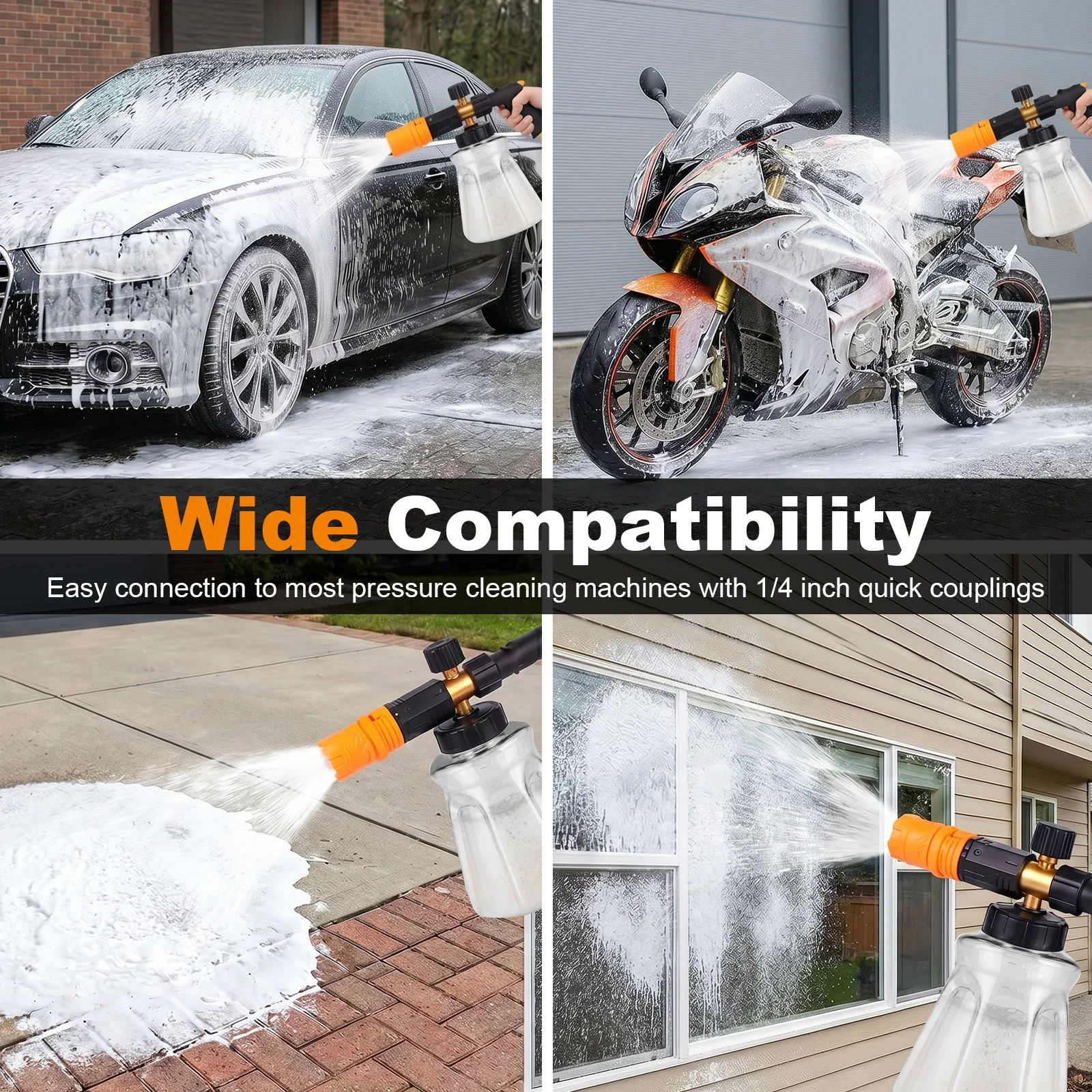 ปืนฉีดโฟมสำหรับเครื่องฉีดน้ำแร - Foam Cannon Car Wash บทวิจารณ์และราคา