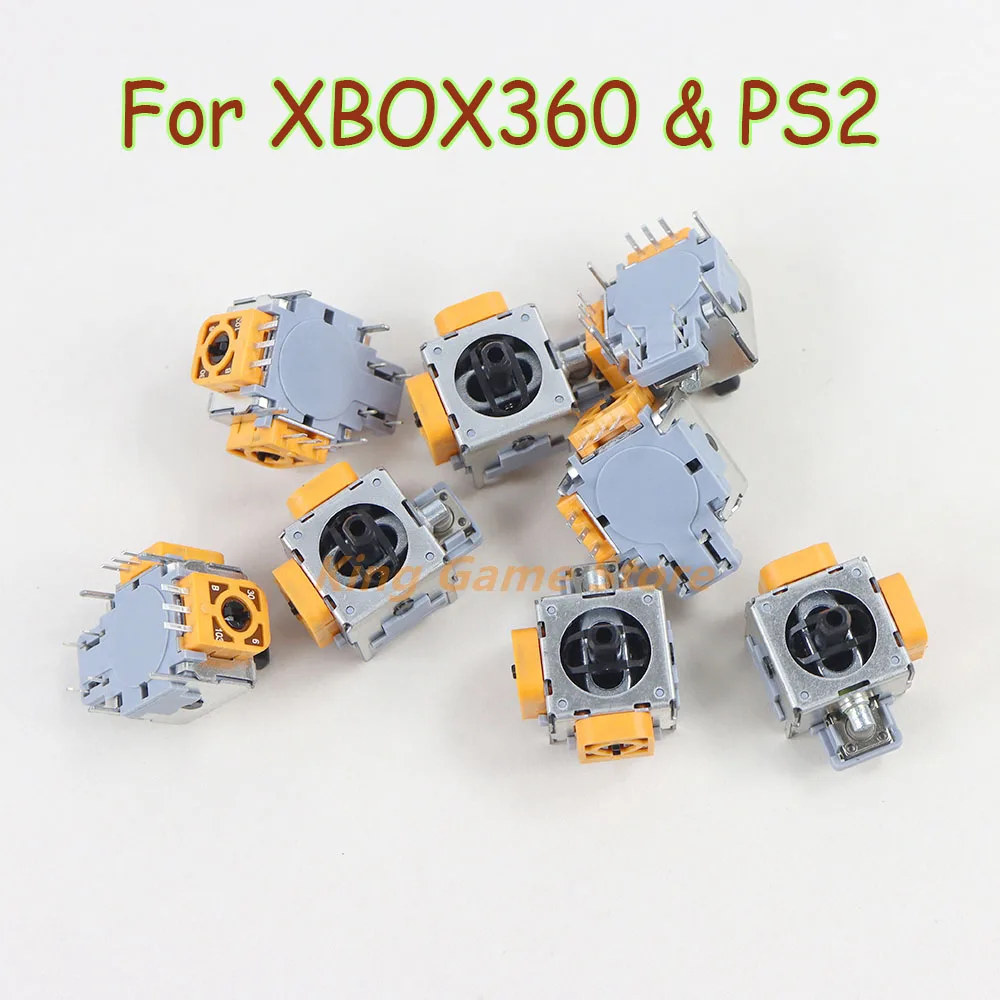 

100pcs/lot Original New 3D Analog Joystick for Xbox 360 PS2 console wireless wired Joystick Thumbstick Sensor With F logo
