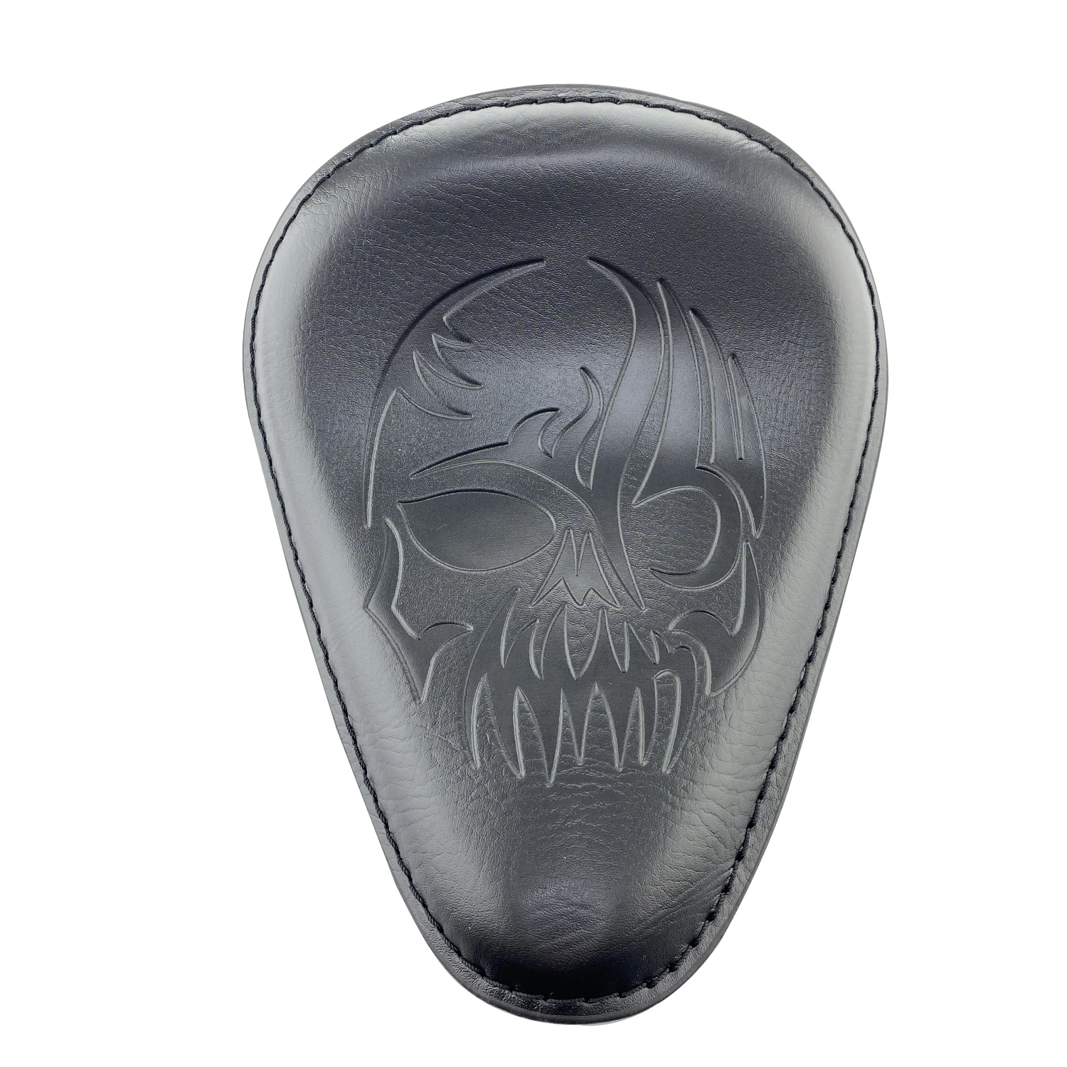 Motorcycle Skull PU Leather Driver Solo Seat+3\