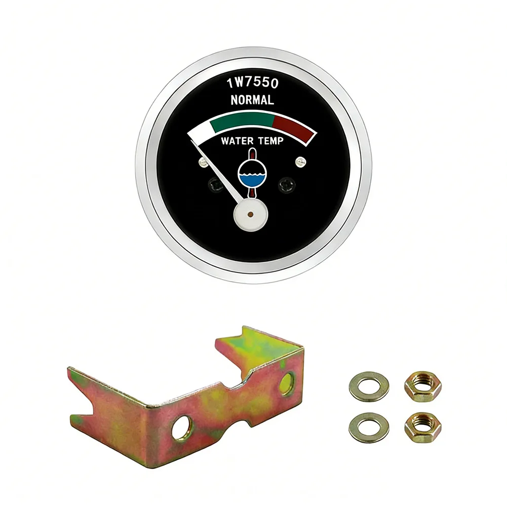 Dual Voltage 12 24V Water Temp Gauge For Dashboard Replacement Dual 12V 24V Compatibility Mechanical Water Temperature Gauge