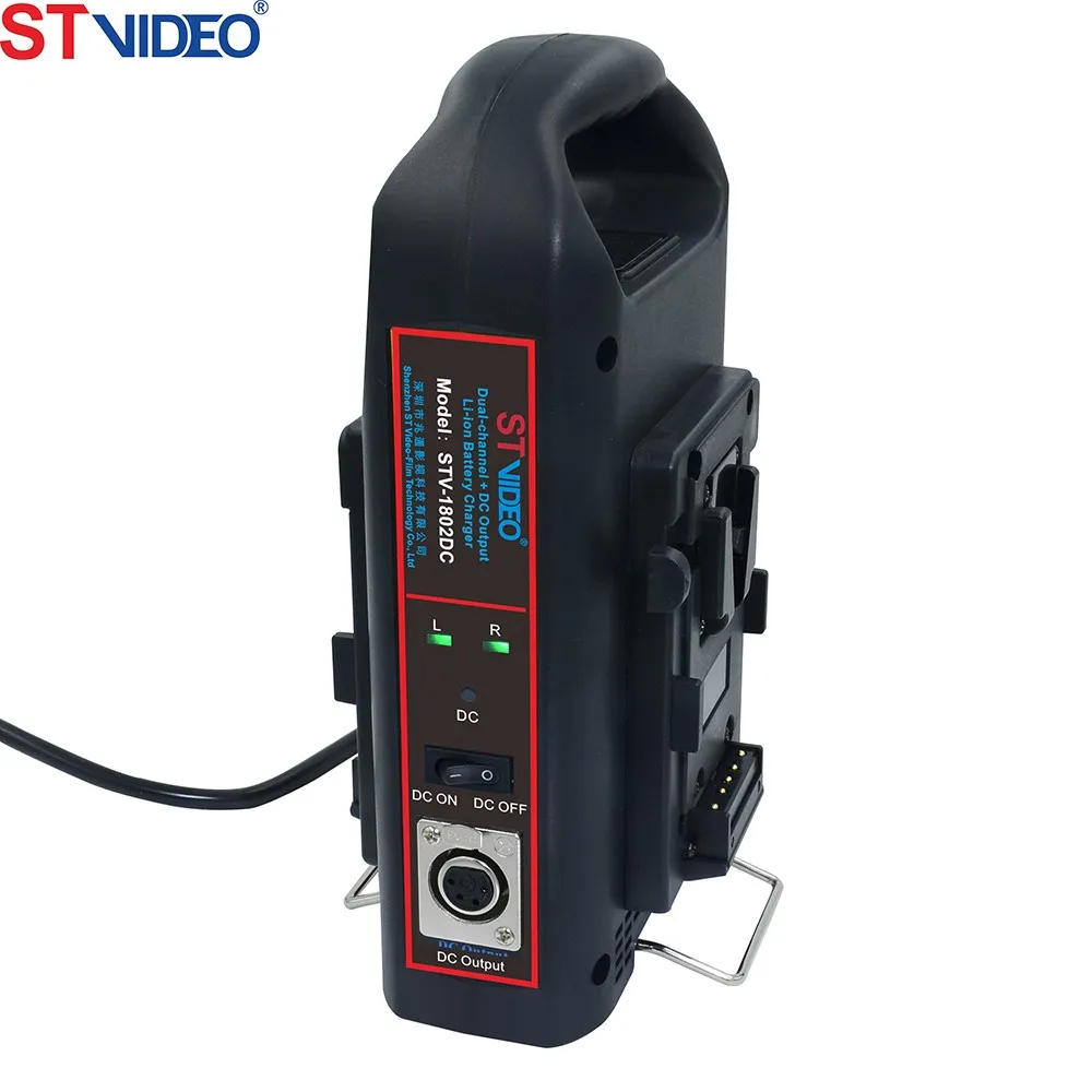 100W Dual-channel DC Output v-lock or gold-mount Li-ion Battery power supply bettery charger