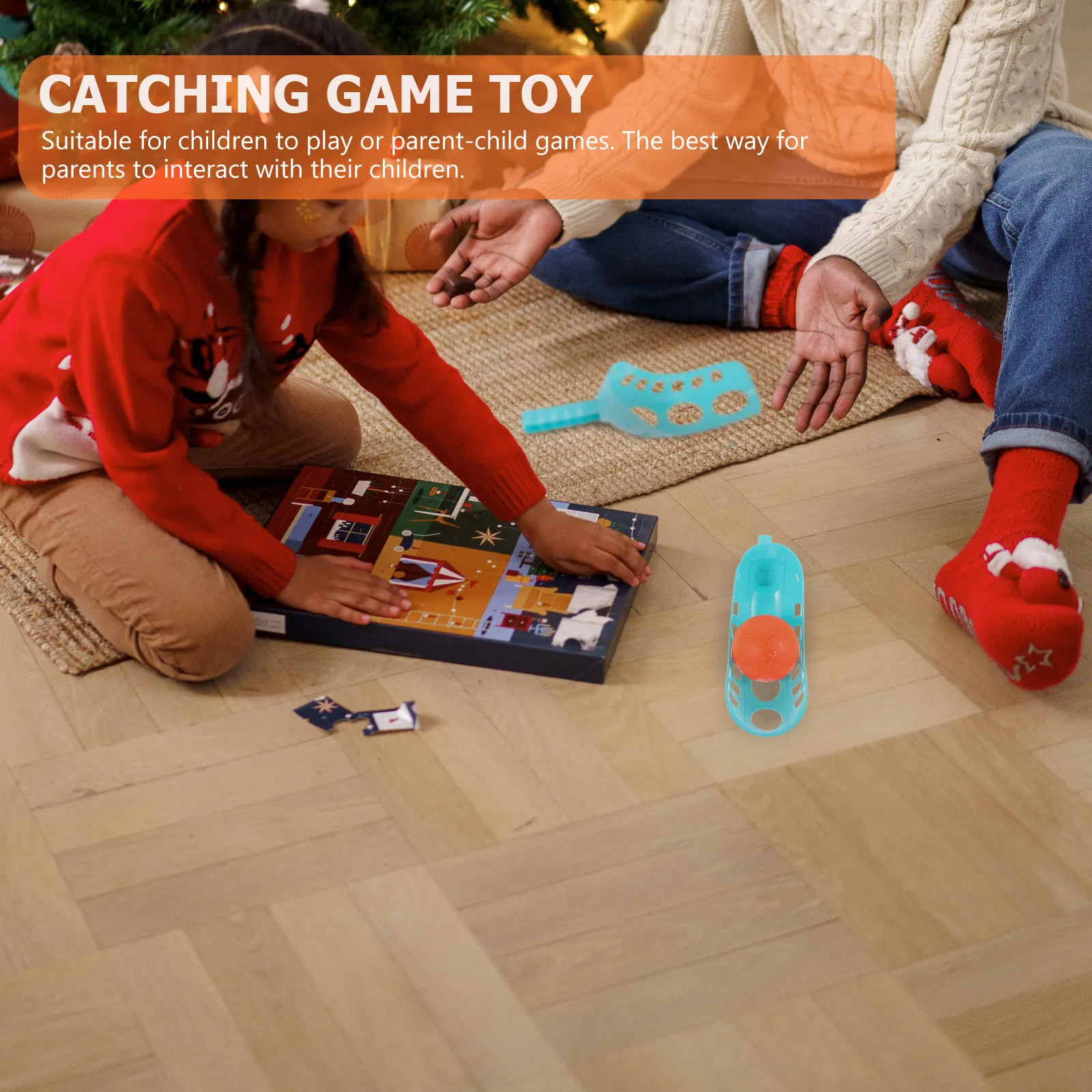 Ball Throw and Catch Game Set for Kids – 2PCS Lightweight Plastic Balls + Rackets, Outdoor Educational Activity