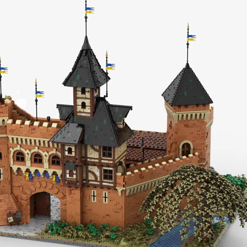 12729pcs MOC City Walls Extension Castleed Model Bouwstenen Architectuur Speelgoed Creatief Idee Baksteen Kerstcadeaus Verjaardag