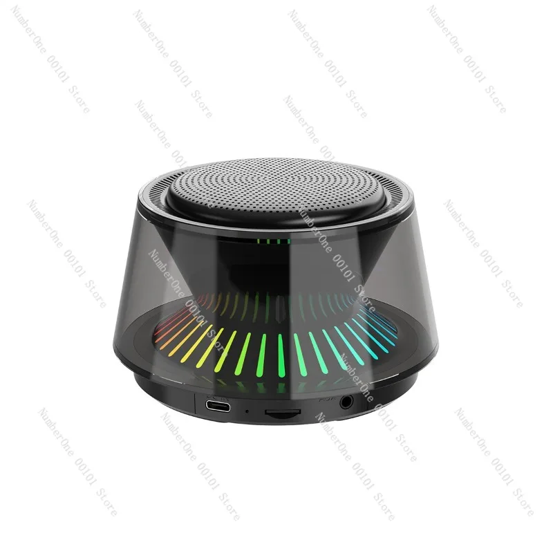 Home desktop ambient light Bluetooth speaker, portable colorful glazed colorful light Bluetooth speaker