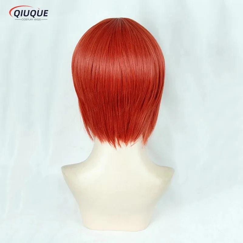 2018 جديد Mahoutsukai no Yome Hatori Chise قصير برتقالي أحمر مقاومة للحرارة شعر مستعار تأثيري + المسار + غطاء