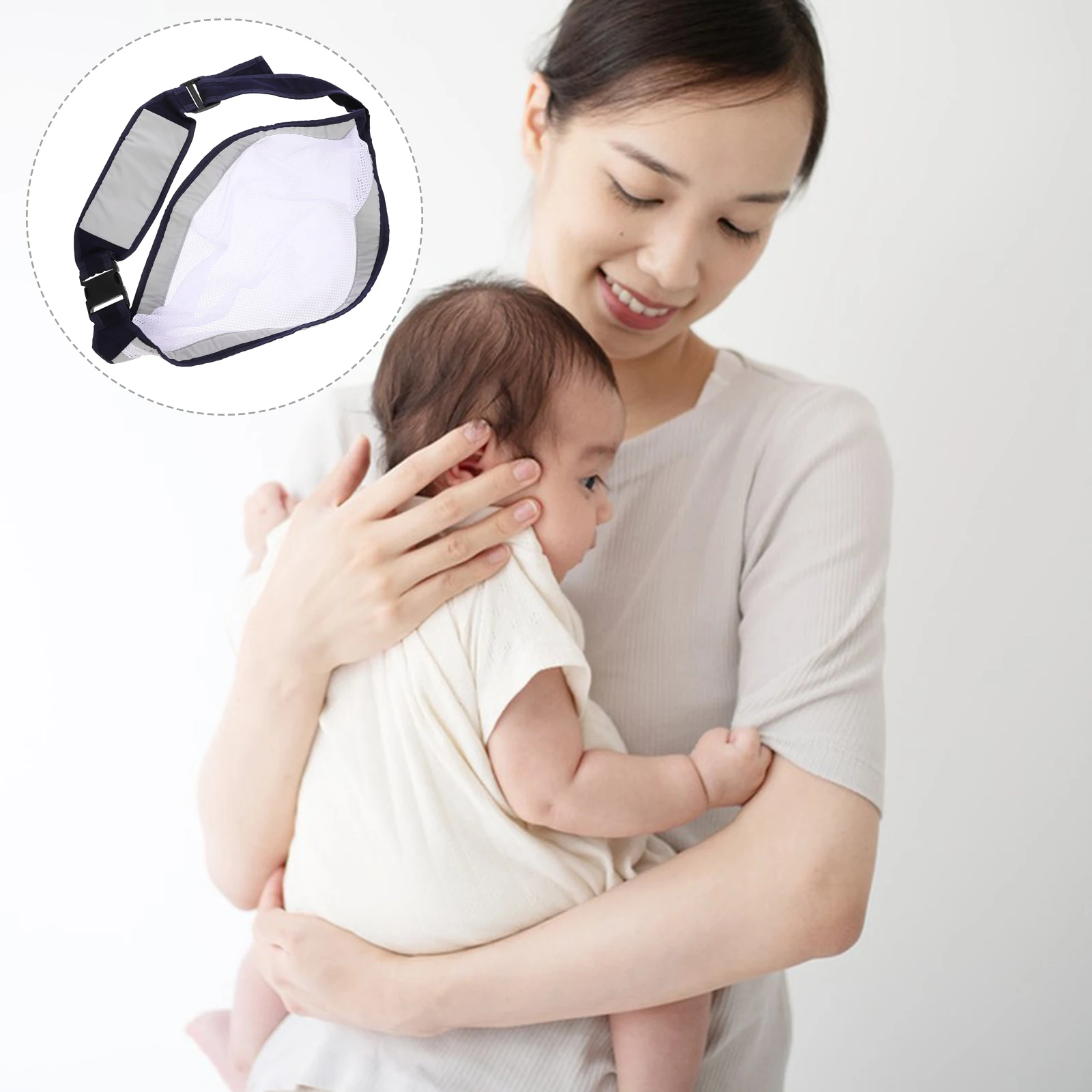 

Baby Carrier Newborn Infant Front Mesh Portable Lightweight Compact Size Sweat Absorption Moisture Outdoor Travel Shopping Hip