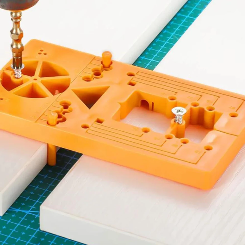 Multifunções Dobradiça Posição Ferramentas, 35mm, Porta Auxiliar, Cabine Carpintaria, Guia de Perfuração, Conjuntos Localizador, Cofragem Serra Cortador