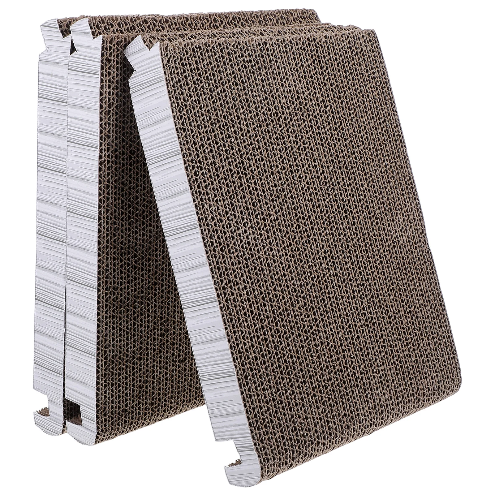

Foldable Cat Scratching Pad Triangular 6 Sides Durable Paper Ideal Exercise Home Travel Scratch Board Cardboard Kitten Toy