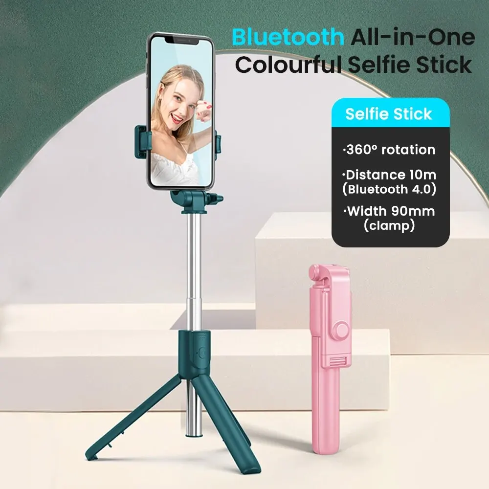 Cell Phone Selfie Stick Tripod Bracket With Bluetooth Remote Control Wireless Selfi Stick Phone Holder Stand for iPhone Samsung