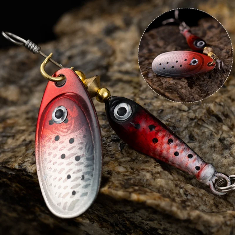 جديد 5/10 قطعة الصيد سبينر الطعم 9 جرام/7 سنتيمتر ملعقة إغراء المعادن الطعوم خطاف ثلاثي Isca الأسماك الاصطناعية المتذبذب المغذية الكارب سبينيربايت #5