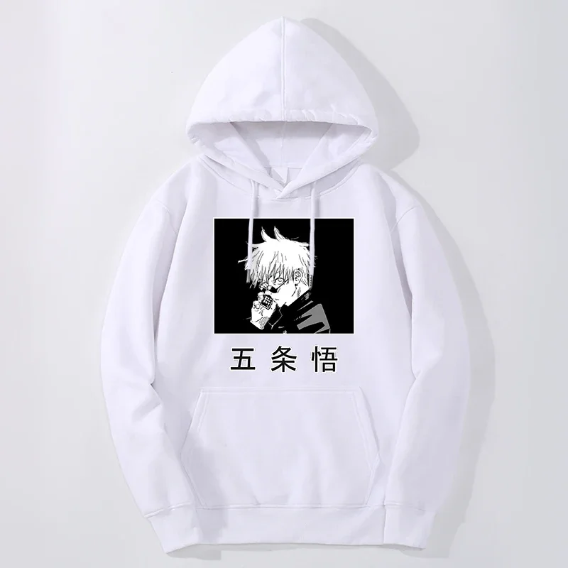 

Jujutsu Kaisen Hooded Sweatshirts Mens Gojo Satoru Japan Anime Graphic Hoodies Fashion New Long Sleeve Hoodies