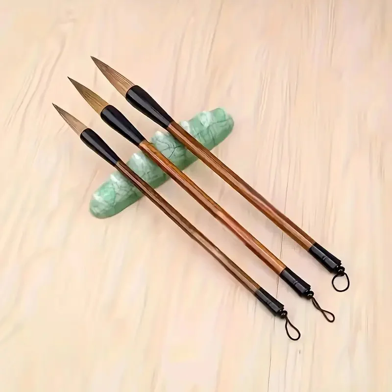 3-teiliges hochwertiges Malpinsel-Set, große, mittlere und kleine Sets, Pinsel im chinesischen Stil, Schreib- und Malzubehör – Detail 9