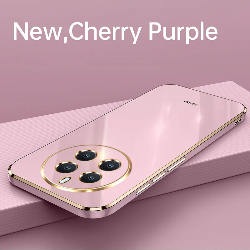 حافظة هاتف فاخرة مطلية بالسيليكون لهاتف Realme Narzo 60 Pro 60X 70X 5G N53 N55 N63 Note 60 4G غطاء ناعم بلون سادة