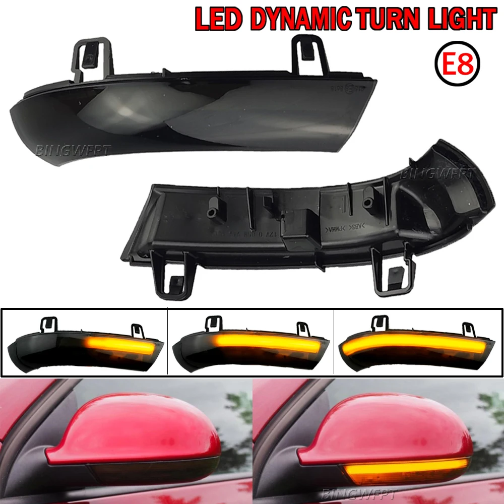 

2x LED Dynamic Turn Signal Light For VW Passat B6 GOLF 5 Jetta MK5 Passat B5.5 GTI V Sharan Flowing Water Blinker Flashing Light