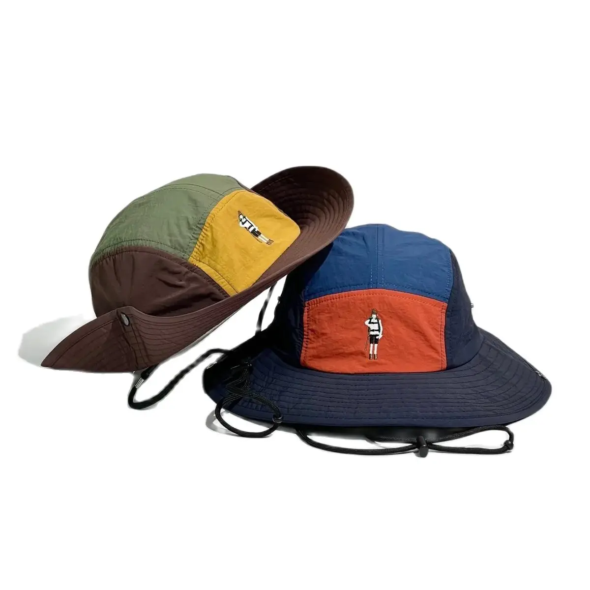 

Japanese Retro Colorful Quick-Drying Fisherman'S Hat Outdoor Fishing Mountaineering Hiking Sun Hat Mountaineering Sunscreen Hat