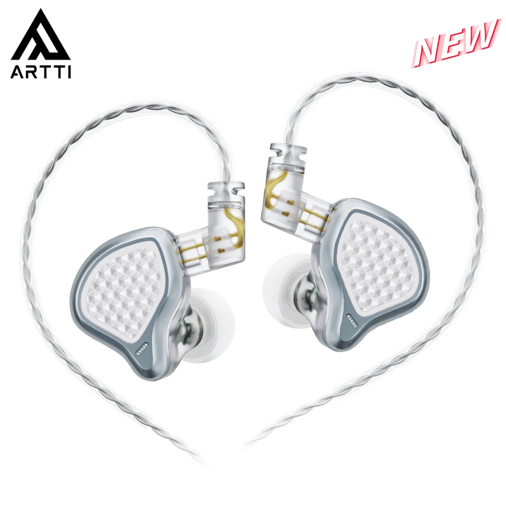 

Newest ARTTI R6 In-ear Earphone Single Dynamic Driver Monitor HIFI Earbuds, 3.5mm/Type-C Plug With Mic Cable, Use for Phones