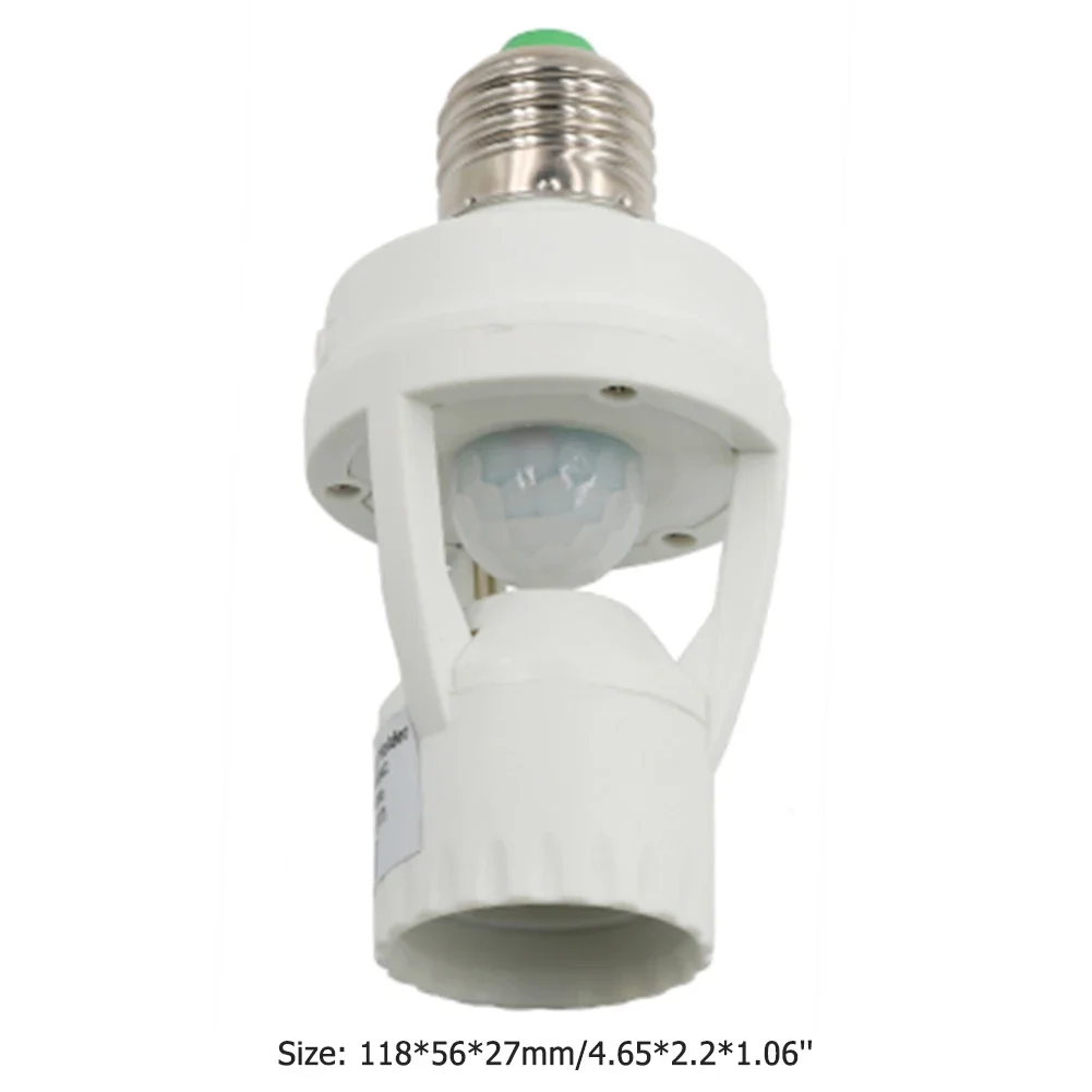 Convertitore presa 1-4Pc AC100-240V E27 con sensore di movimento PIR fiala LED E27 Base lampada interruttore intelligente portalampada lampadina