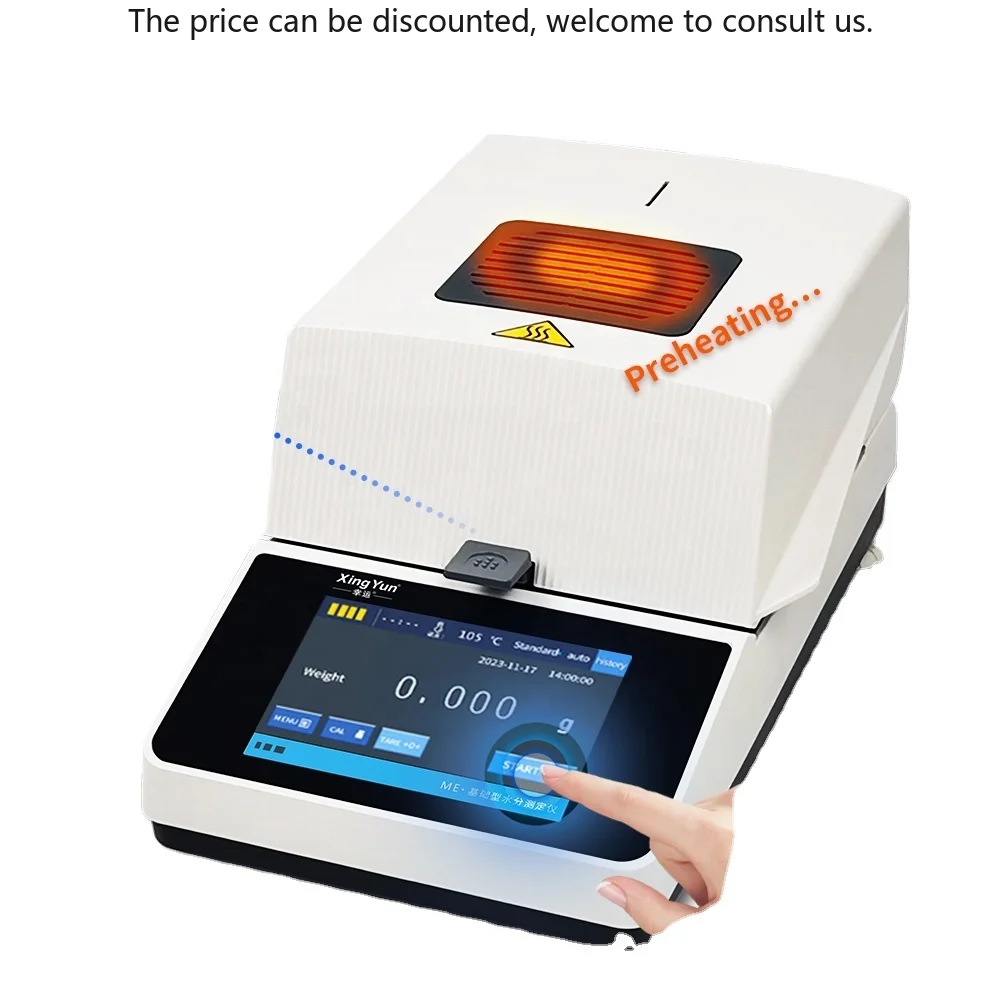 

XINGYUN ME110 Halogen Moisture Analyzer Machine 110g 0.01g Moisture Meter For Food Grains Powder 10mg