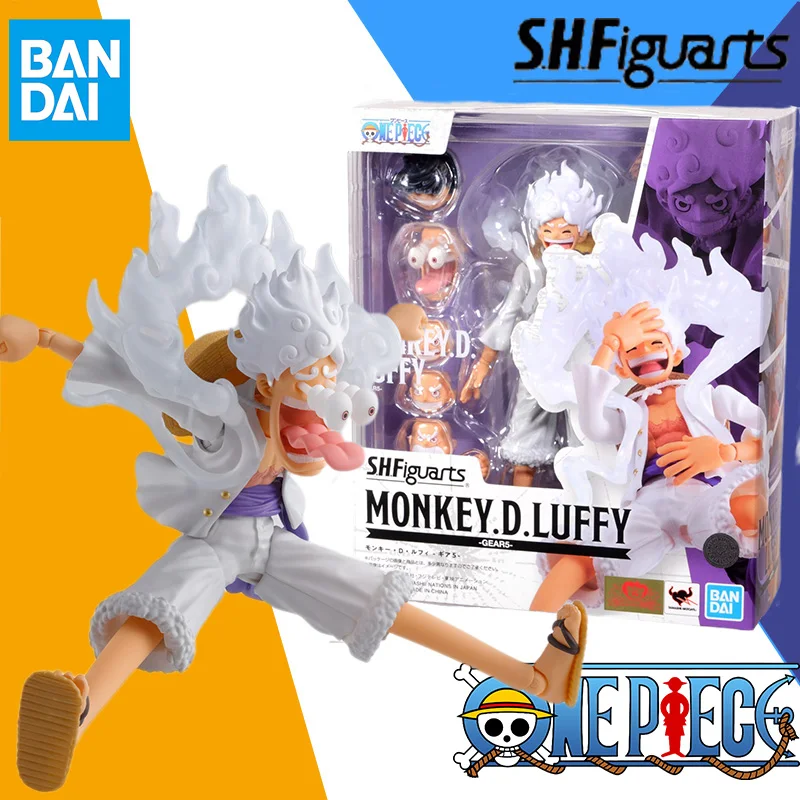 

Оригинальная фигурка S.H. Фигуртс, цельная обезьянка D.LUFFY GEAR5, аниме, Игрушечная модель, подарок для детей