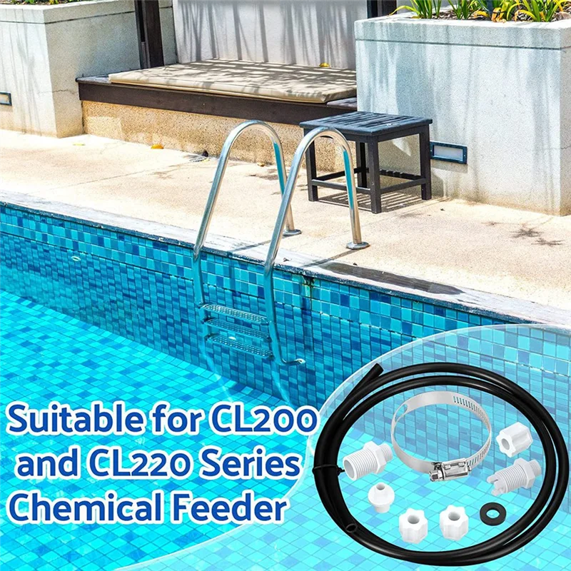 Für hayward cl200 cl 220 offline feeder anschluss paket mit sattel klemme chlor inator zuführung schlauchs ch lauch schwimmen