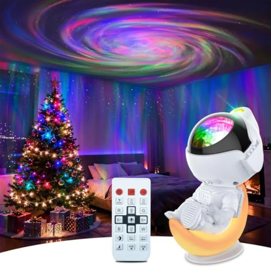 

Astronaut Galaxy Projector Star Lights for Bedroom Night Light Projectors with Timer and Remote Adults Room Decor Aesthetic Gif
