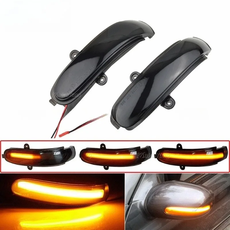 

2x for Mercedes Benz C-Class W203 S203 CL203 00-07 LED Dynamic Turn Signal Light Side Mirror Indicator Blinker New