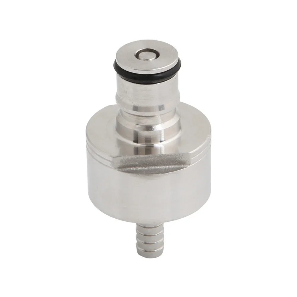 Stainless Steel Carbonation Cap Ball Lock Keg Post With Barb For Homebrew Drink PET Bottles Beer Brewing Kitchen Accessories