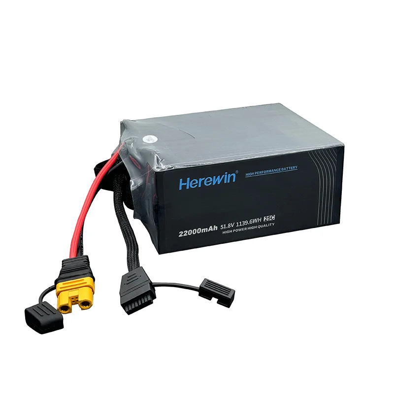 Herewin 22000 mAh 51,8 V 25 C 14S leichter Hochleistungsakku für landwirtschaftliche Drohnen