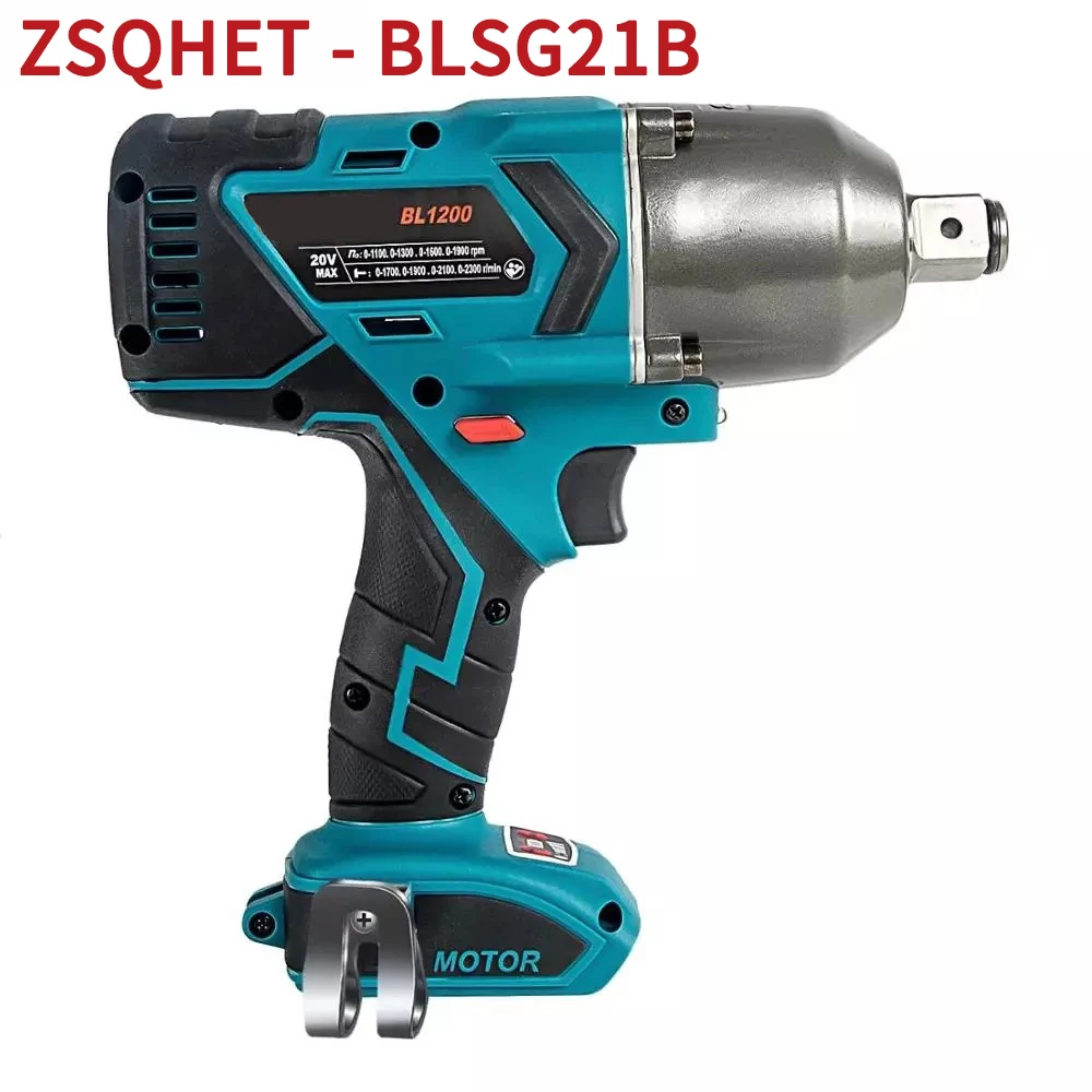 18V Electric Impact Wrench Brushless 1200 N.M Cordless Socket Wrench High Torque 1/2 Power Tool for Makita Battery Accessories