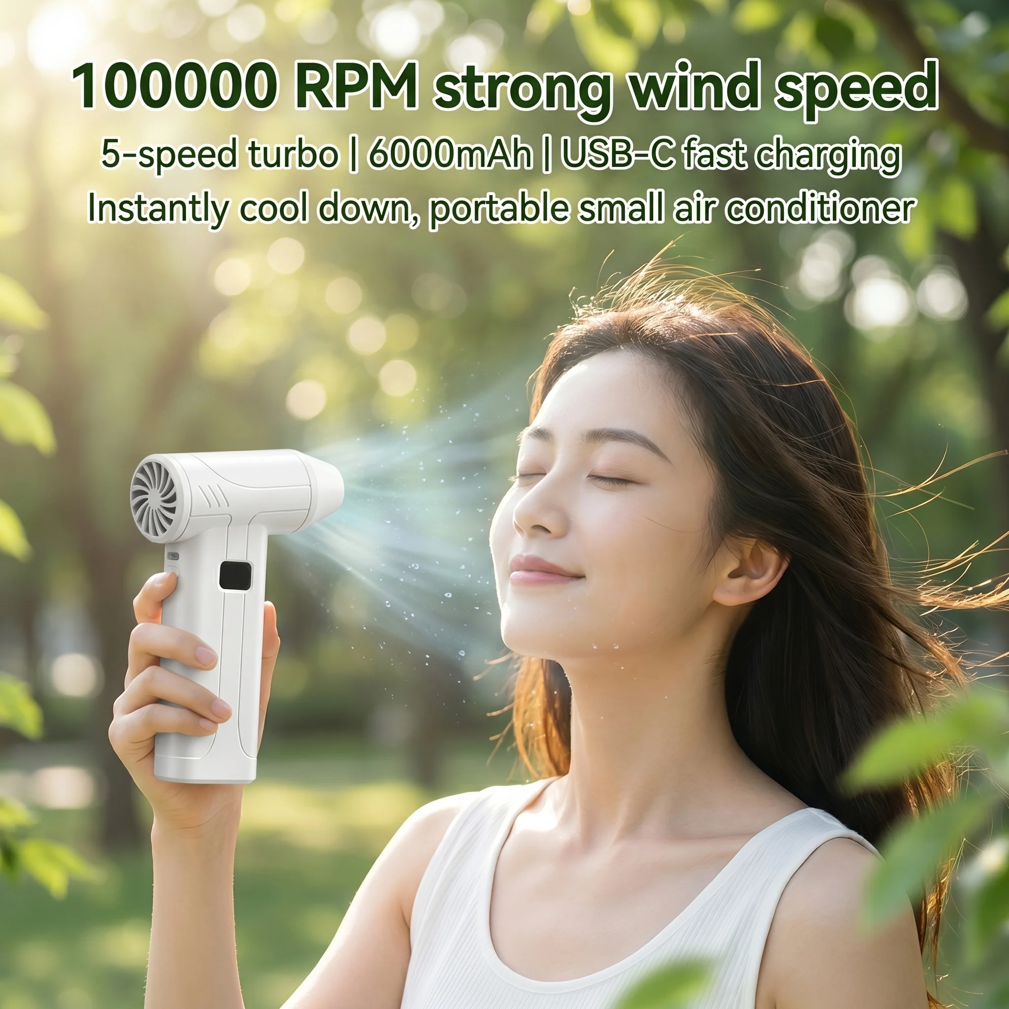 

X9 turbocharged fan blower 6000mAh handheld powerful electric air blower vacuum portable dust blower outdoor fan