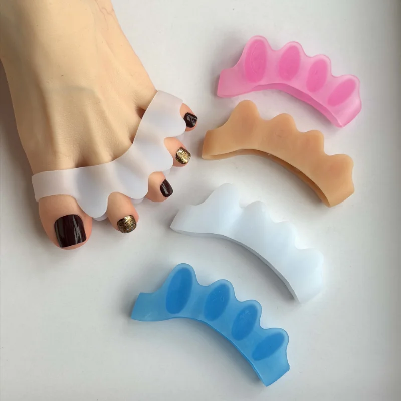 Soft Touch Toe Spacers, Reusable Spacers For Feet Separator Flexible Finger Spacer Separating Straighteners Valgus Corrector