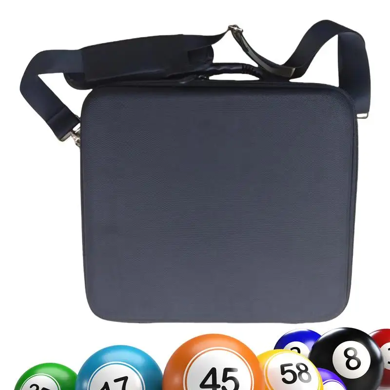 Travel Bag For Pool Balls Portable Billiard Cases With Large Capacity Pool Ball Case With Shoulder Strap Carry Handle For Game