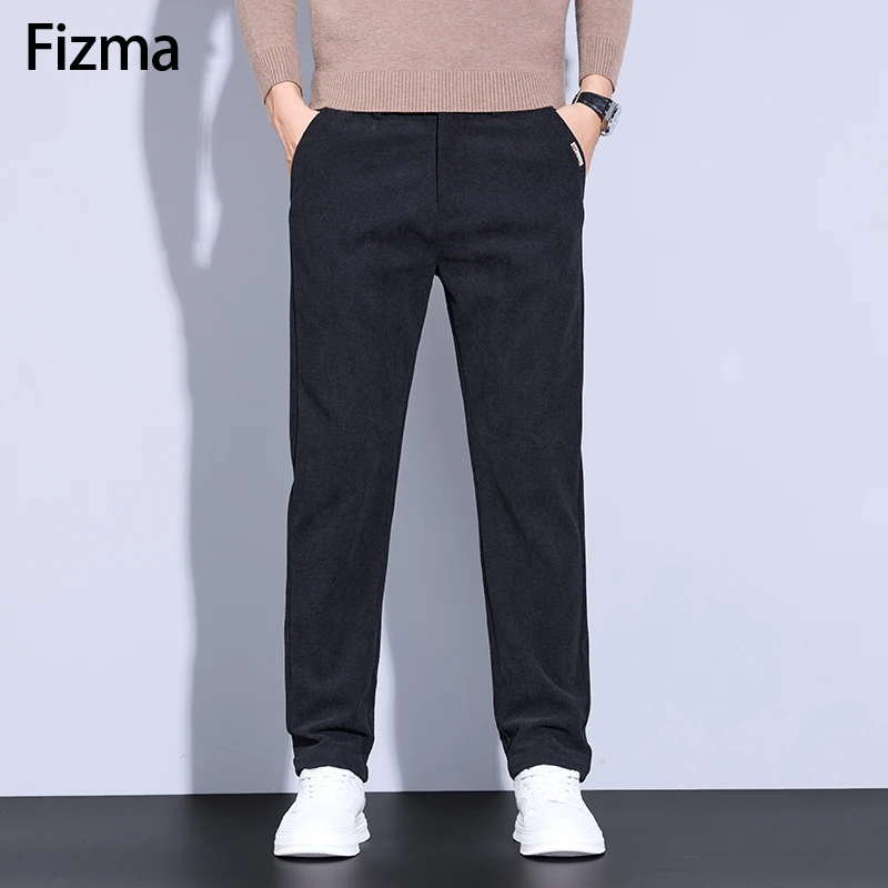 Fizma Herfst Heren Golfbroek Hoge Kwaliteit Elasticiteit Mode Business Casual Baggy Broek Effen Veelzijdige Broek Herenkleding