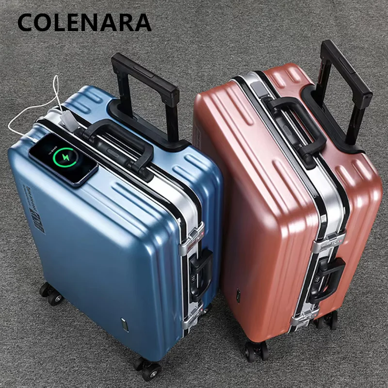 COLENARA ABS+PC Suitcase Strong and Durable Boarding Box 20