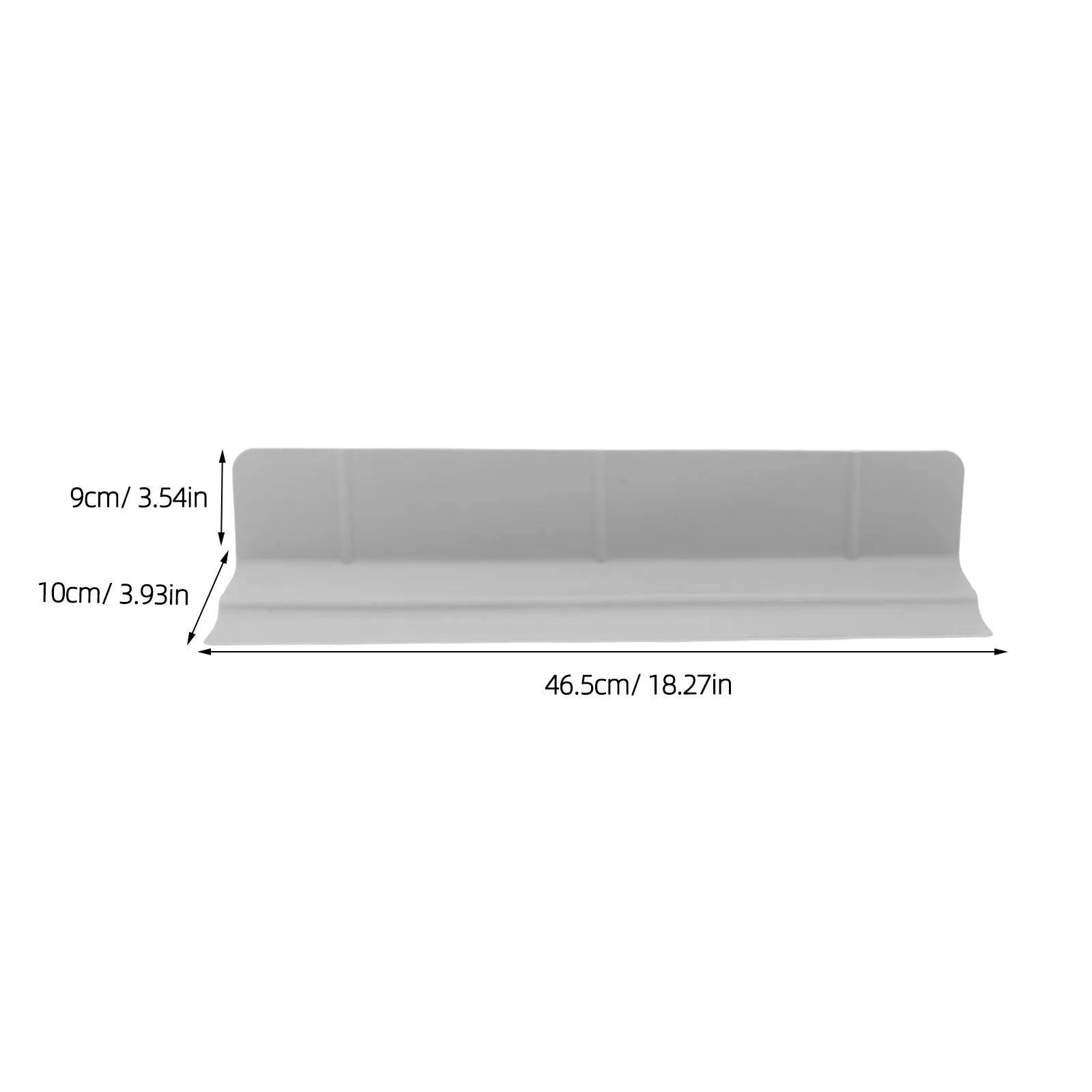 46Cm Kitchen Sink Splash Guard Silicone - Suction Cup Splash Guard Panel Sink Edges Protector Wall Countertop Care Barrier view 5