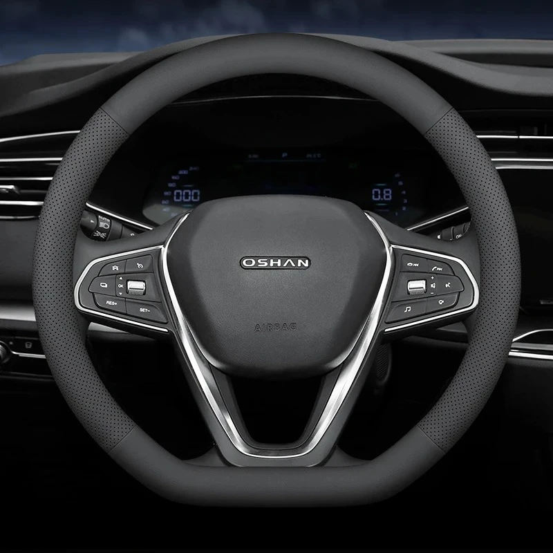 15 Inch Premium Steering Wheel Cover Easy Install For OSHAN Z6 X7 Plus X5 Plus COS1° COS3° COS5° A600 A800 CX70 Auto Decor