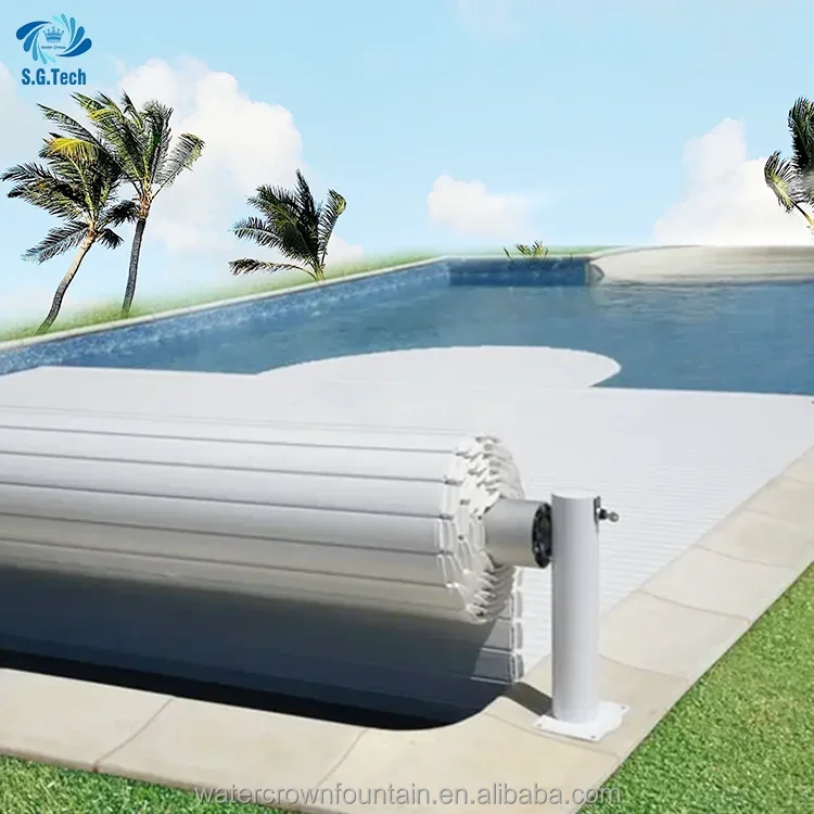 PC Material Cover Automatic Swimming Pool Cover Swimming Pool Accessories Contact Customer Service To Inquire about Size