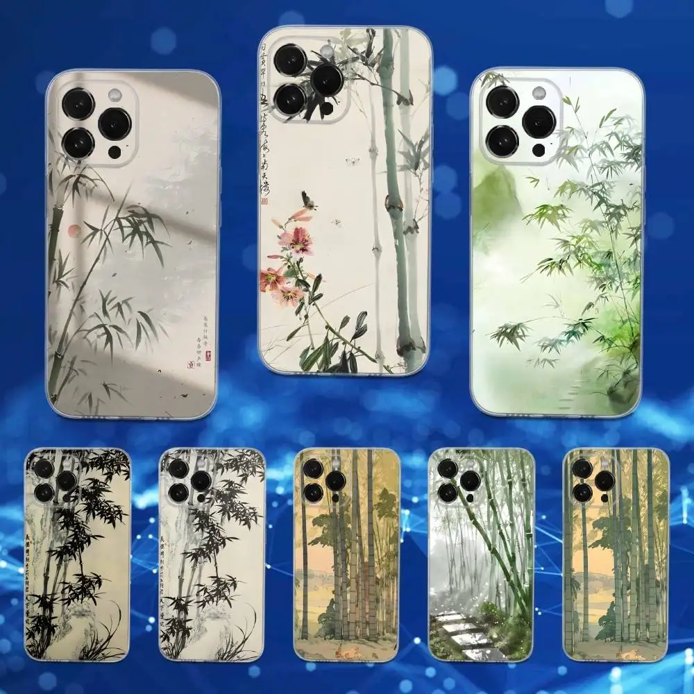 

Painting Flower Art Tree For iPhone Max,14,SE,12,15,Pro,17,Plus,11,XS,Mini,16,X,13,XR,Transparent Soft Cover Case