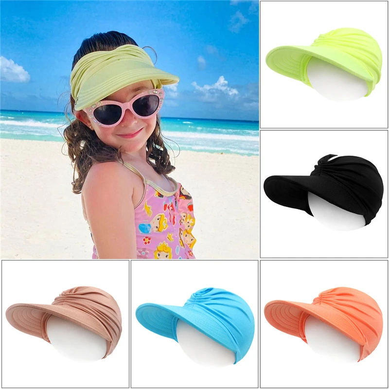 UV Protection Baby Hat Elastic Breathable Kids Boys Girls Baseball Caps Open Top Beach Hats Children Hip-Hop Sun Hat 1-9 Years