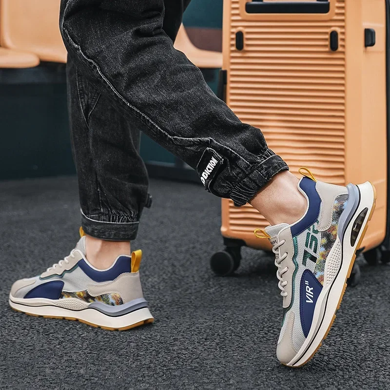 Air Cushion Safety Mesh Shoes Men Women Work Sneakers Lightweight Breathable Men Work Shoes Safety Work Boots Anti-Puncture