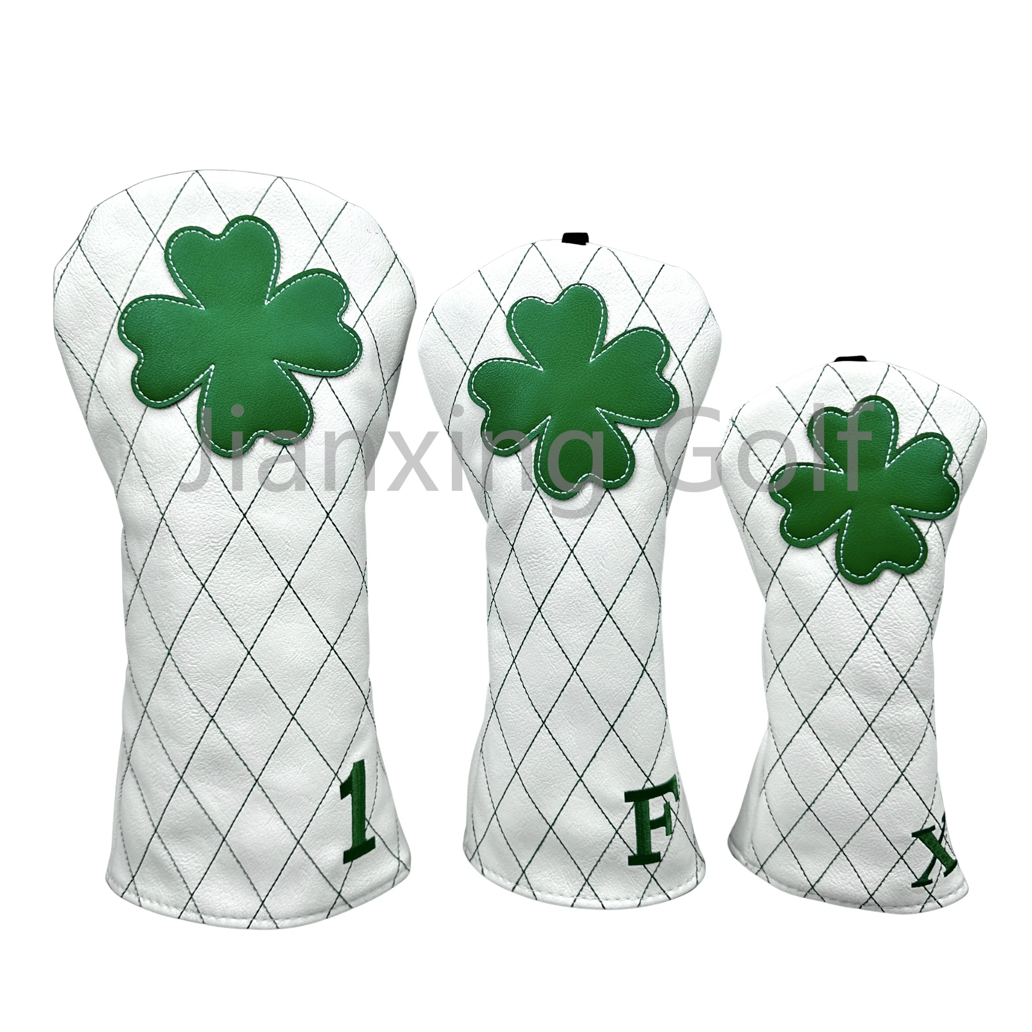 Grille de Golf motif trèfle à quatre feuilles couvre-tête de Club couvre-tête de conducteur couvre-tête en bois de Fairway couvre-chef hybride