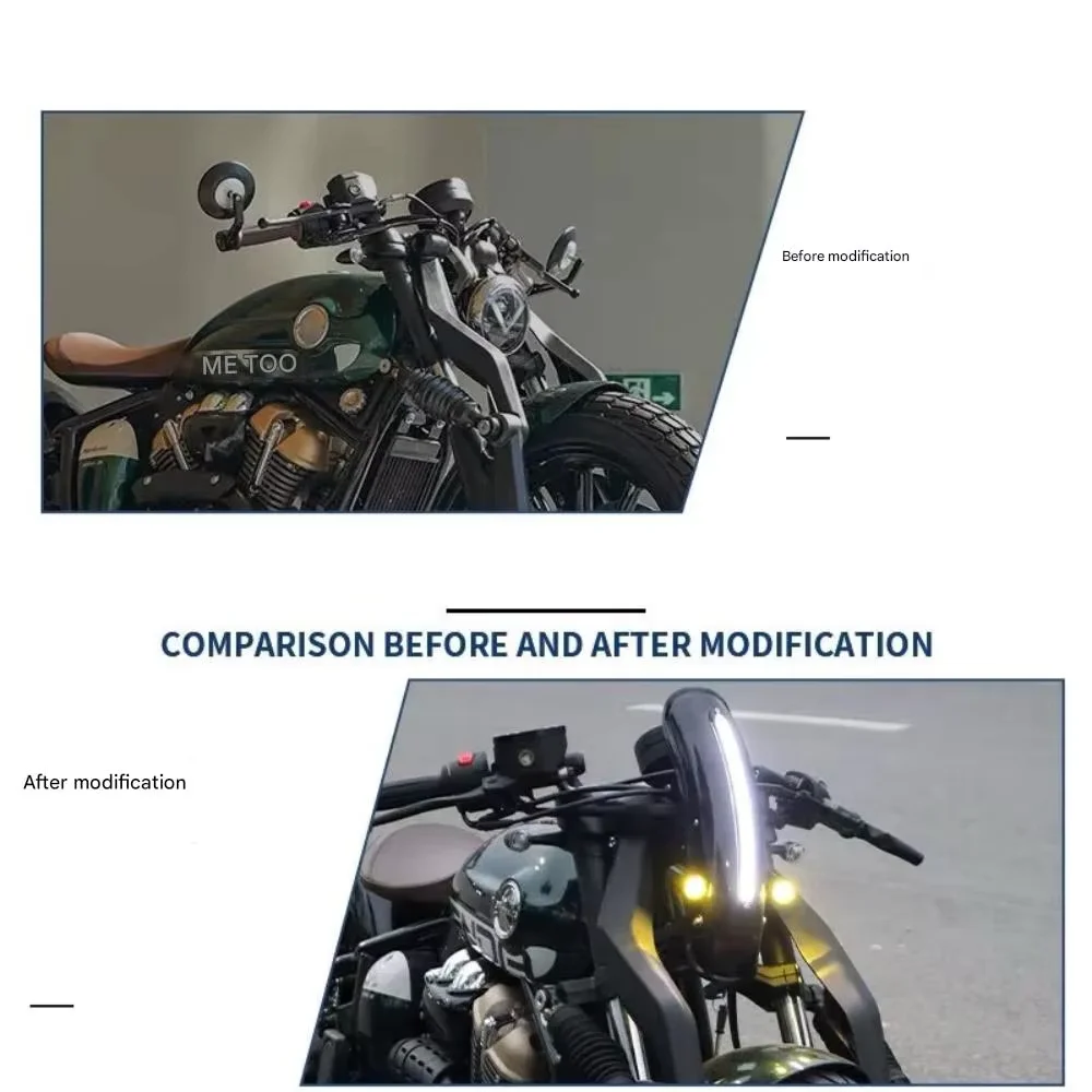For Benda Napoleonbob 250 modified headlights led special-shaped headlight assembly