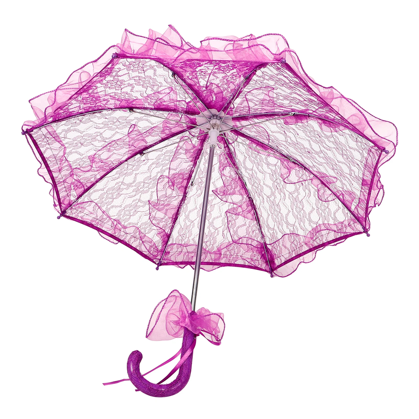 

Wedding Umbrella Lace Parasol Cosplay Decoration Accessories Prom Small Size Guest Sunshade Tea Party for Women Bride