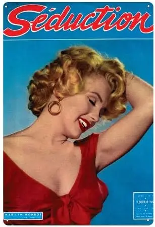 Marilyn Monroe Seduction Sexy Tin Sign