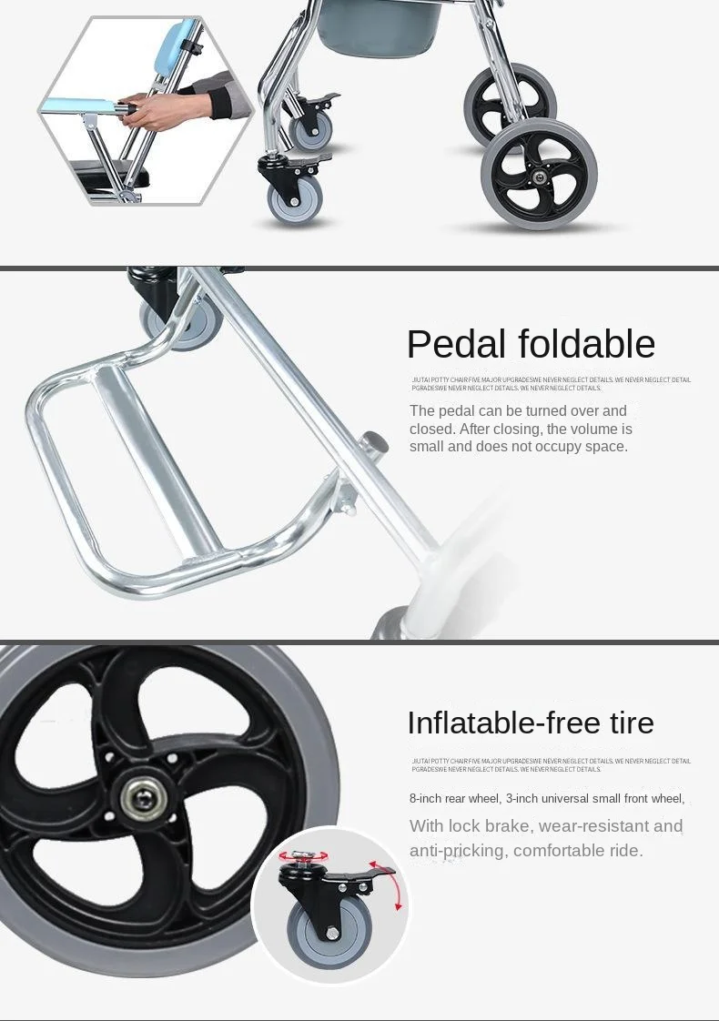 Elderly people lightweight, multifunctional with wheels, paralyzed mobility scooters shopping cart walkers for elderly