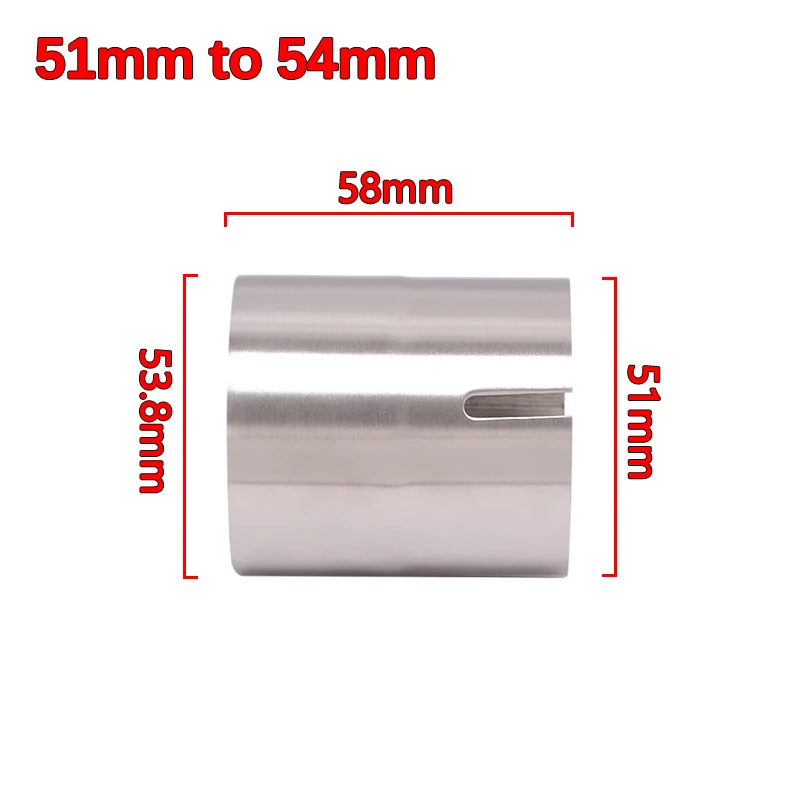 Stainless Steel 68mm On 58mm Adapter Exhaust System Pipe Reducer Stainless Steel 68mm On 58mm Adapter Exhaust System Pipe Reducer