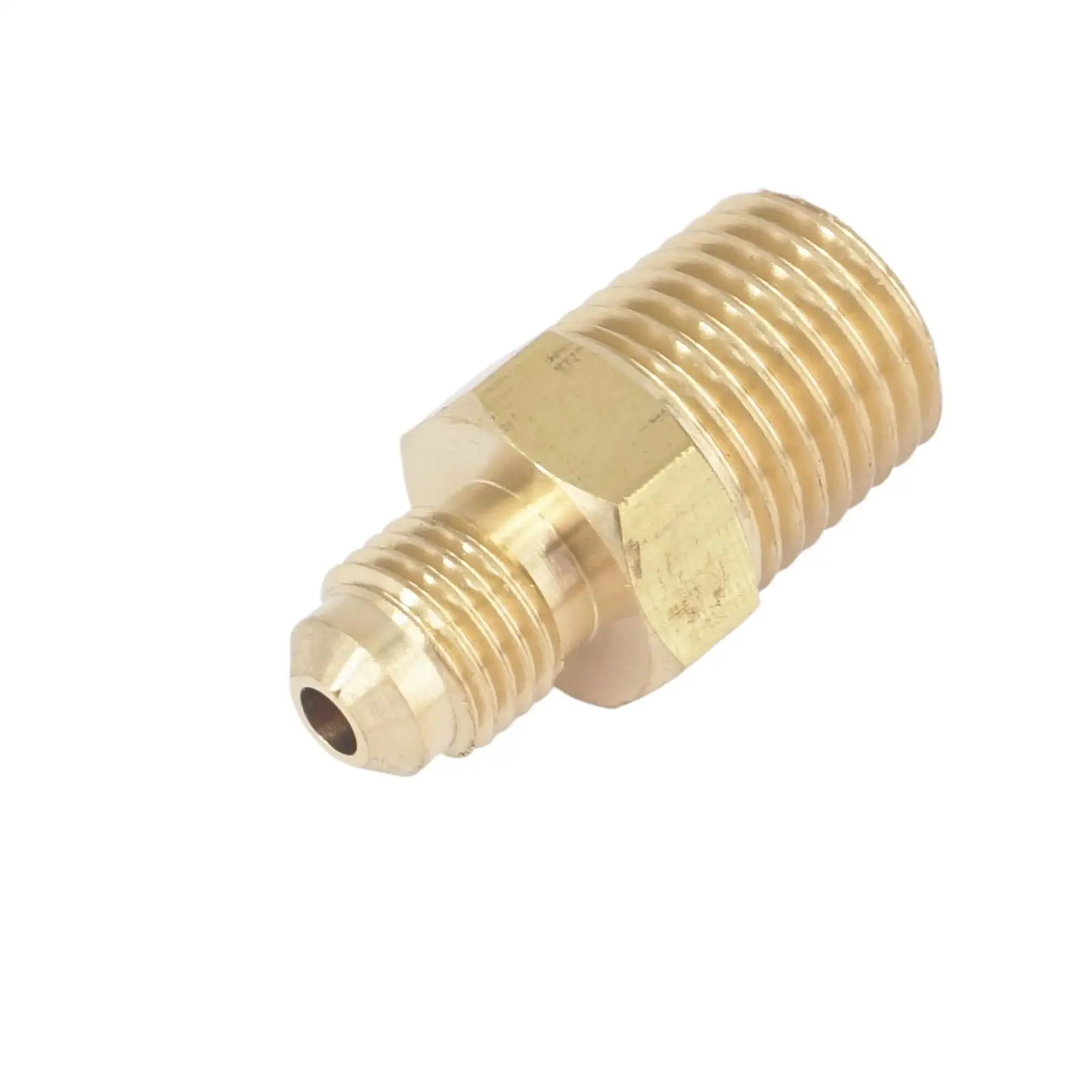 SAE gwint 3/8 "-24 UNF rurka połączeniowa OD 3/16" - 1/4 "NPT męski mosiądz SAE 45 stopni łącznik rurowy adaptery 1000PSI — zdjęcie 7