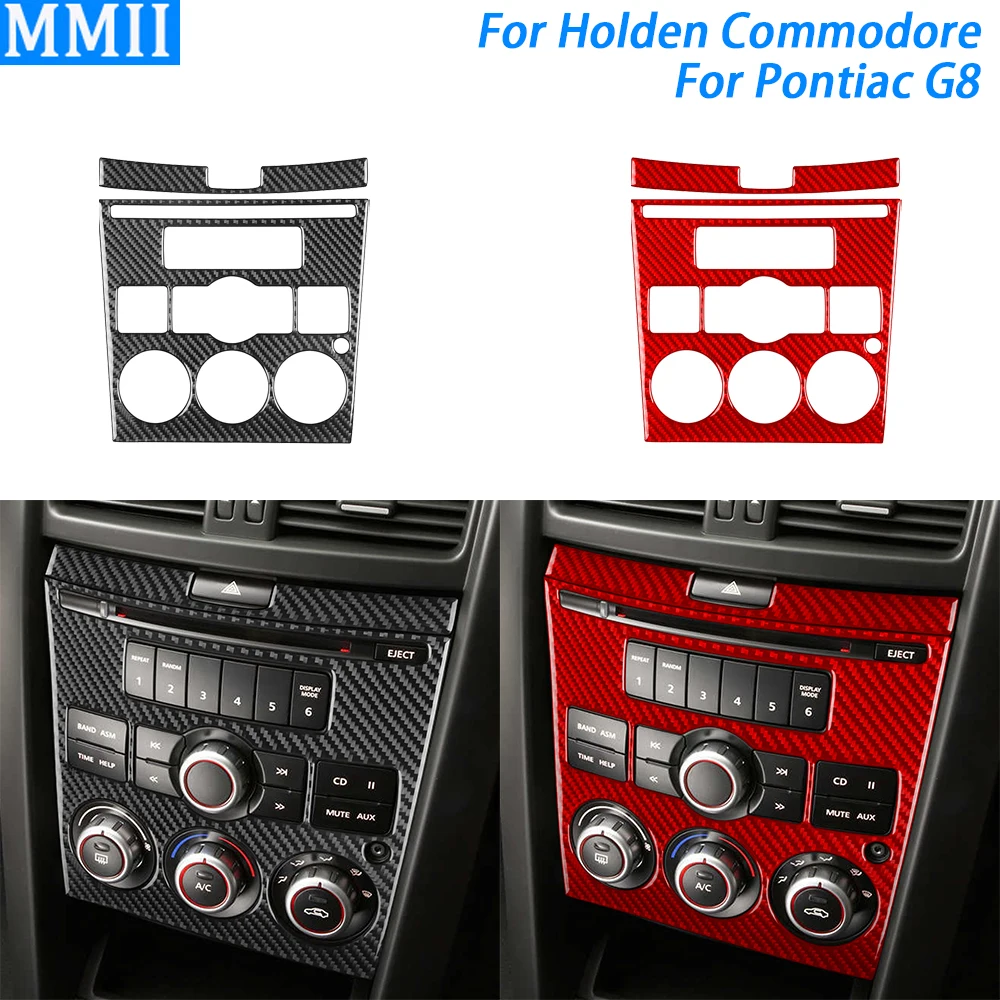 

For Pontiac G8 2008-2009 For Holden Commodore 2006-2012 Carbon Fiber Center Console CD AC Panel Trim Set Car Accessories Sticker