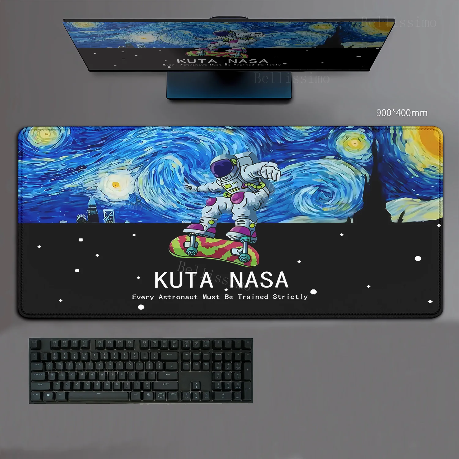 

Large Gaming mouse pad XXL Astronaut Non-Slip Rubber Big teclado mousepad Gamer Computer Laptop Office Mouse Mat Extend Desk Mat
